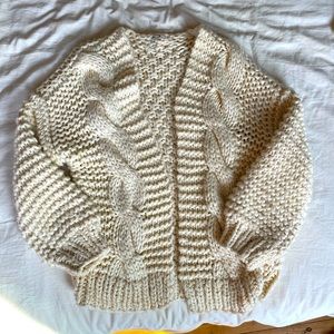 Anthropologie Little Lies Chunky Knit Cardigan